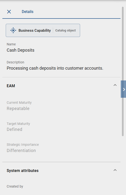 The screenshot shows how you can view attributes of related objects of the context object.